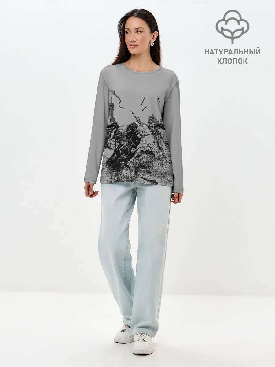 Лонгслив женский. Хлопок / Рыцарский Турнир