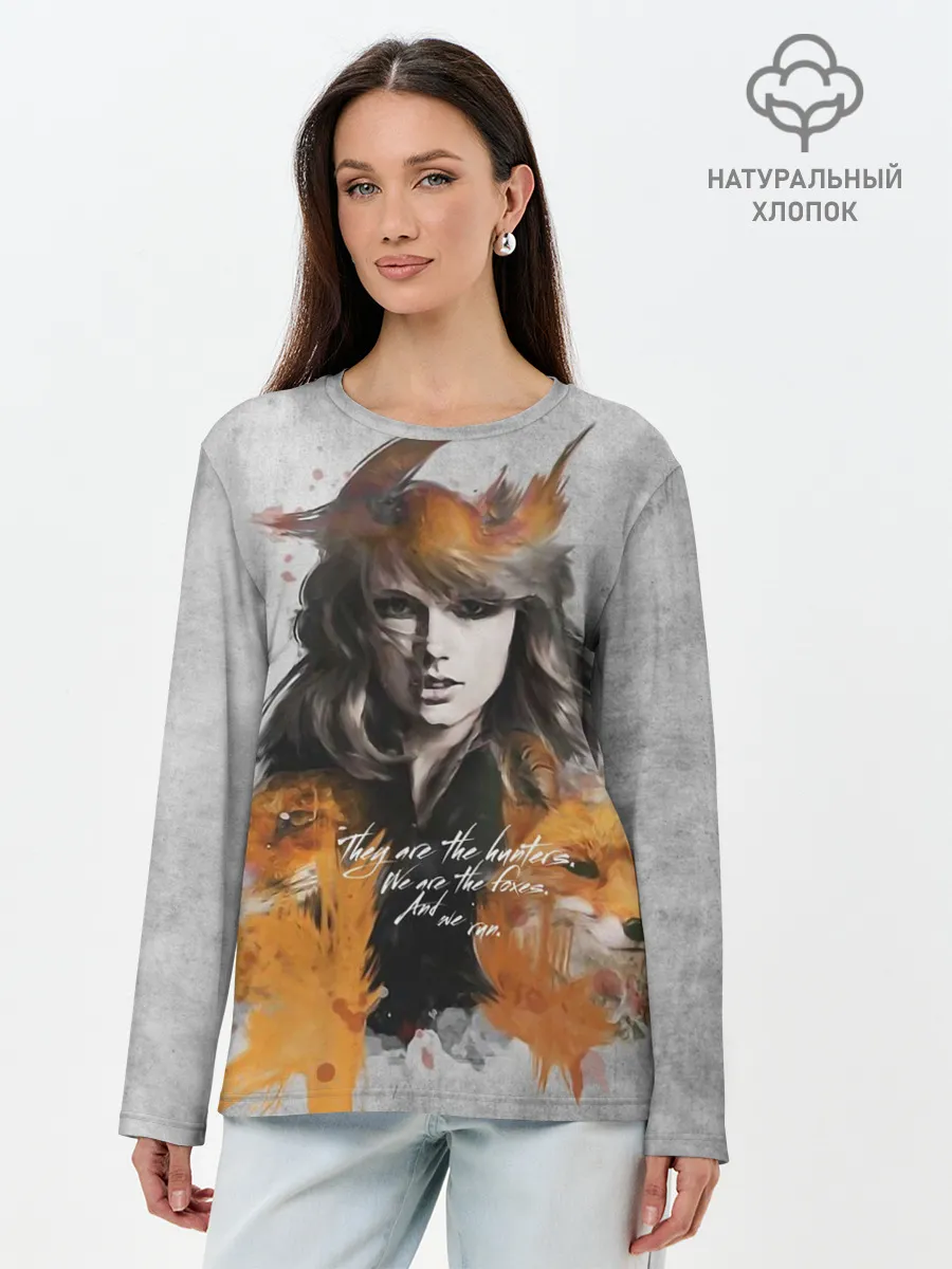 Лонгслив женский. Хлопок / Taylor and fox