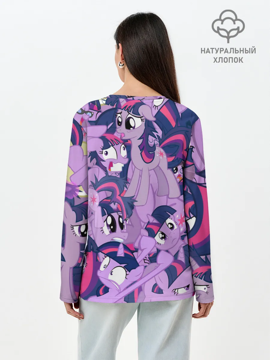 Лонгслив женский. Хлопок / PATTERN PONY