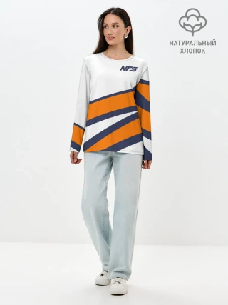 Лонгслив женский. Хлопок / Need for Speed