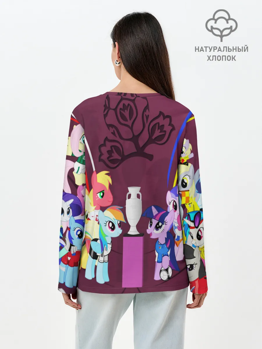 Лонгслив женский. Хлопок / PONY