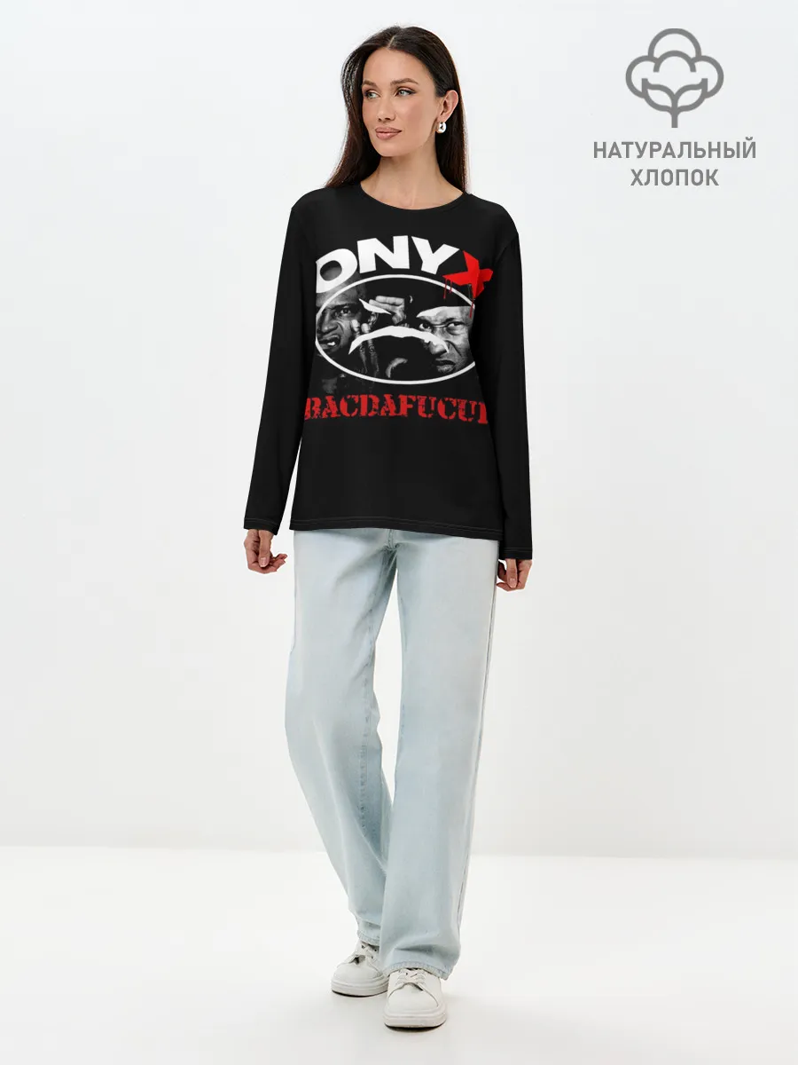Лонгслив женский. Хлопок / Onyx