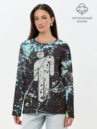 Лонгслив женский. Хлопок / BILLIE EILISH