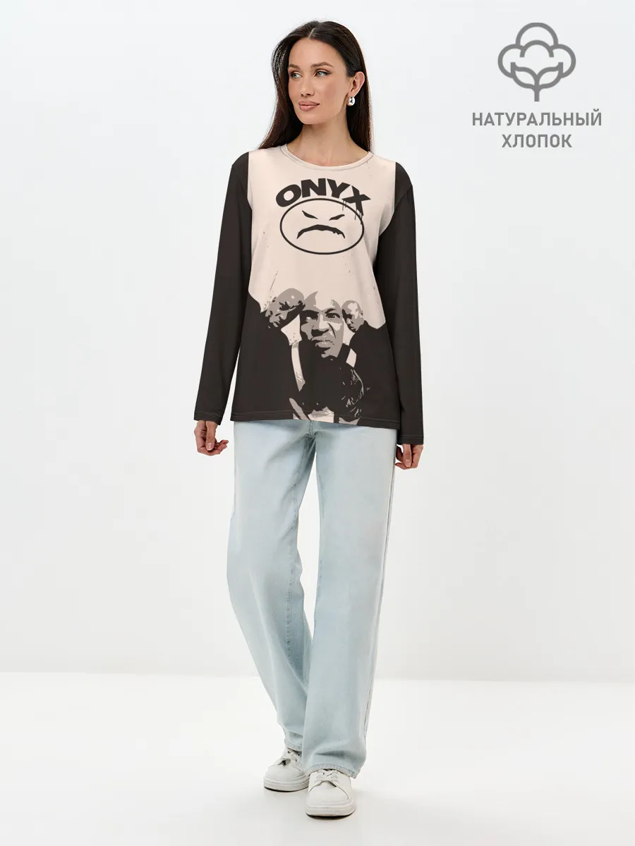 Лонгслив женский. Хлопок / Onyx