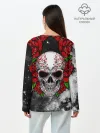 Лонгслив женский. Хлопок / Skull and Roses