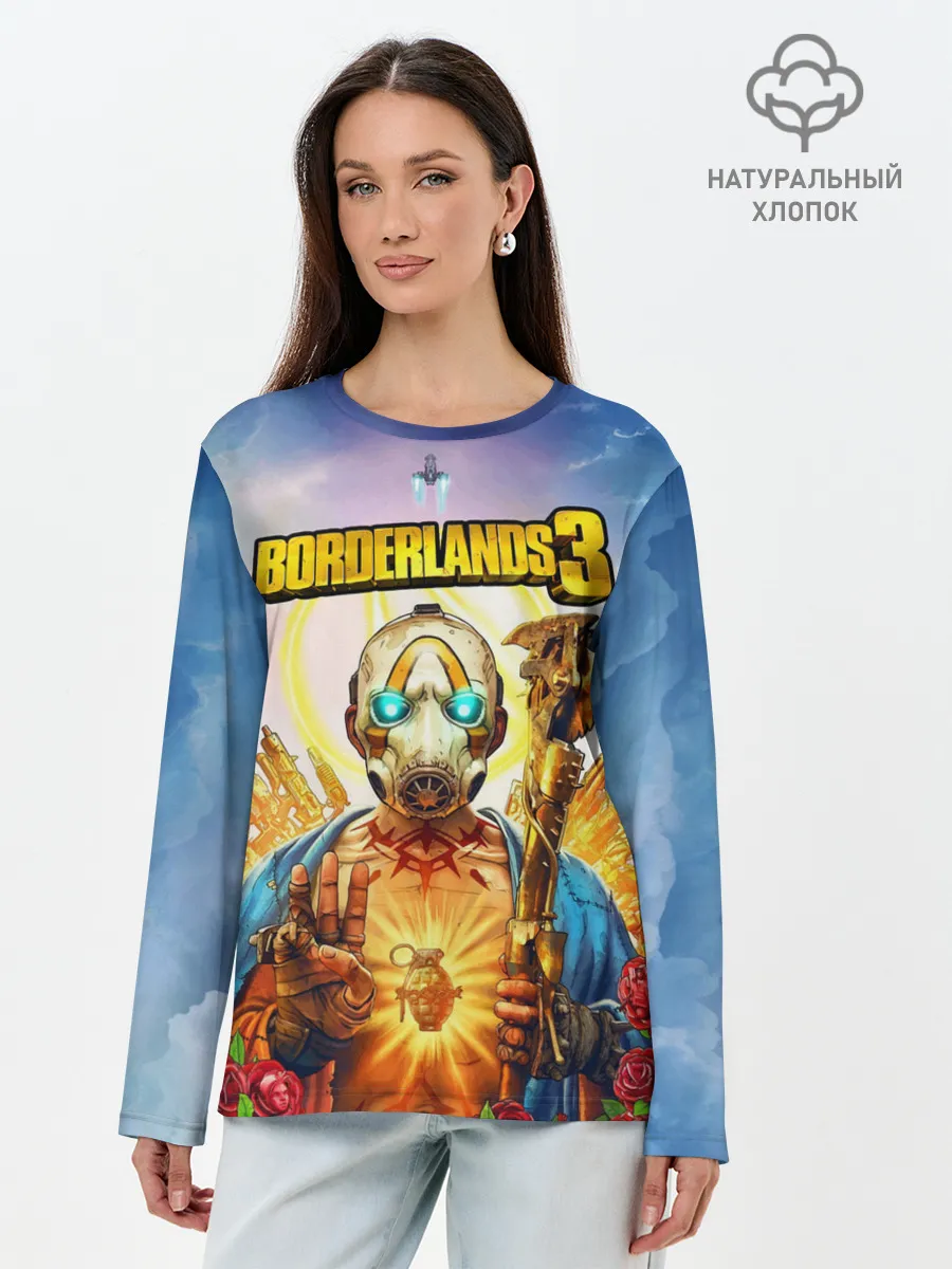 Лонгслив женский. Хлопок / BORDERLANDS 3