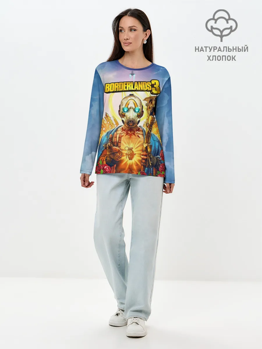 Лонгслив женский. Хлопок / BORDERLANDS 3