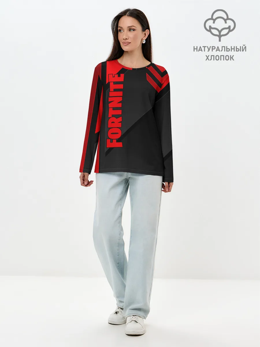 Лонгслив женский. Хлопок / Fortnite
