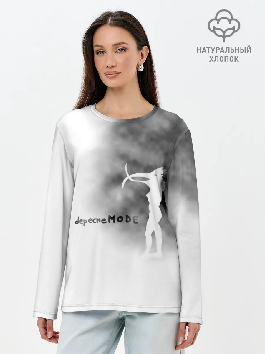 Лонгслив женский. Хлопок / Depeche Mode