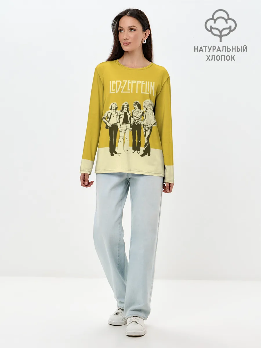 Лонгслив женский. Хлопок / Led Zeppelin