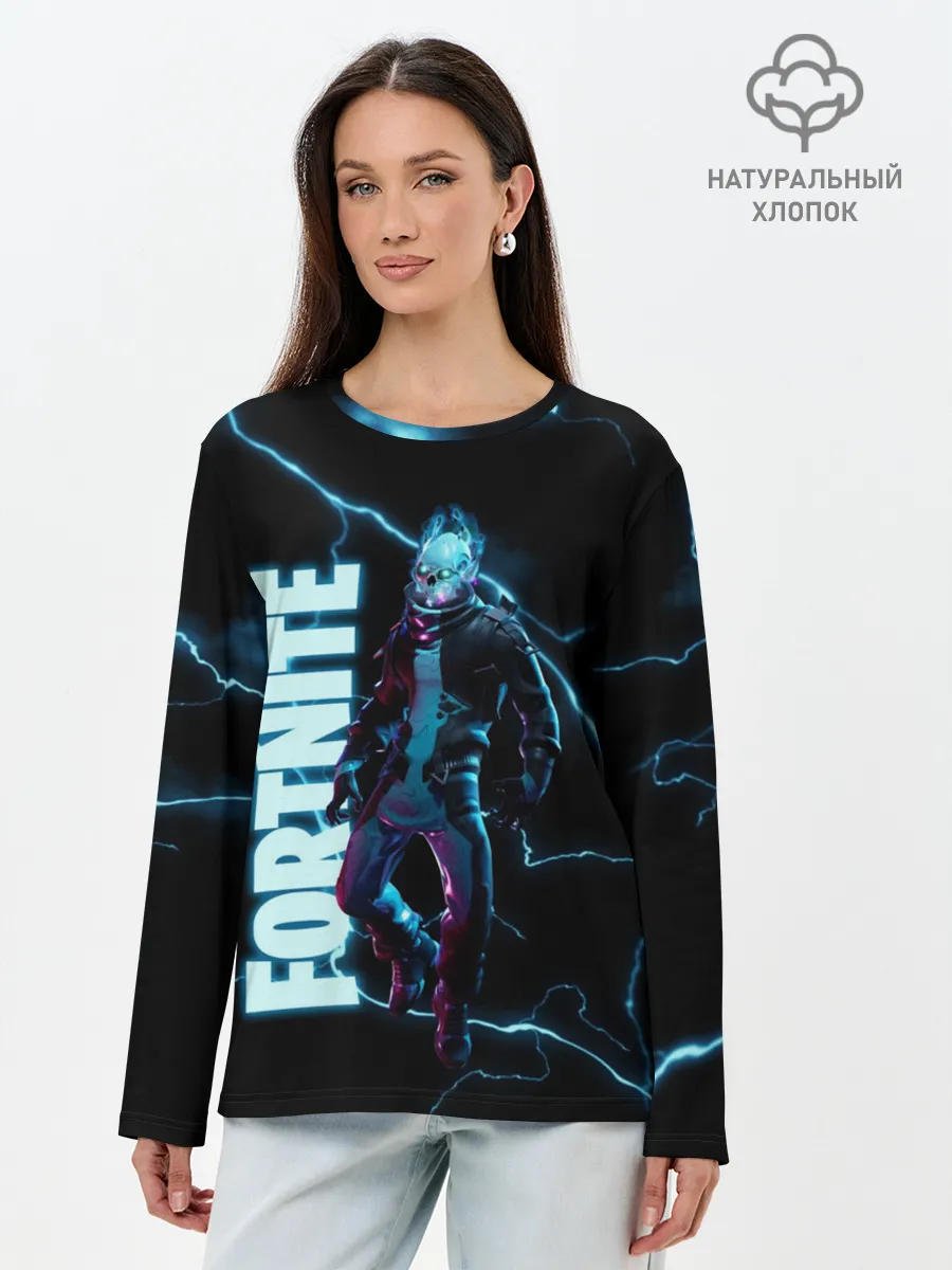 Лонгслив женский. Хлопок / ВЕЧНЫЙ СТРАННИК FORTNITE