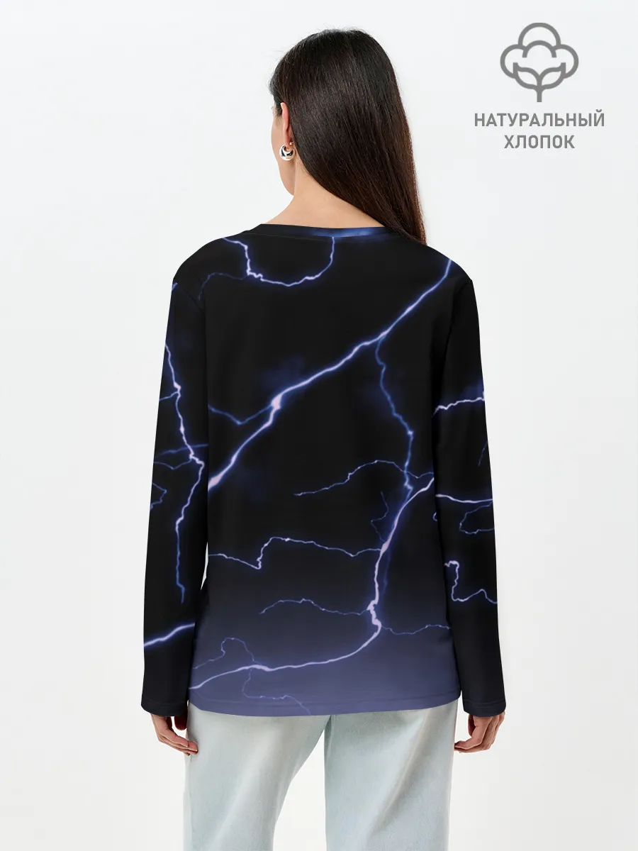 Лонгслив женский. Хлопок / НЕСОКРУШИМЫЙ РЫЦАРЬ FORTNITE