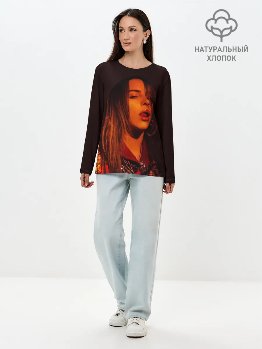 Лонгслив женский. Хлопок / BILLIE EILISH