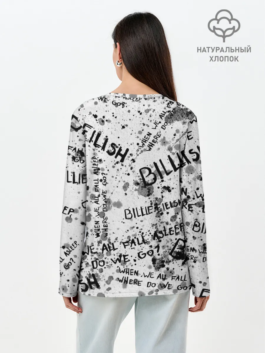 Лонгслив женский. Хлопок / BILLIE EILISH - Where Do We Go