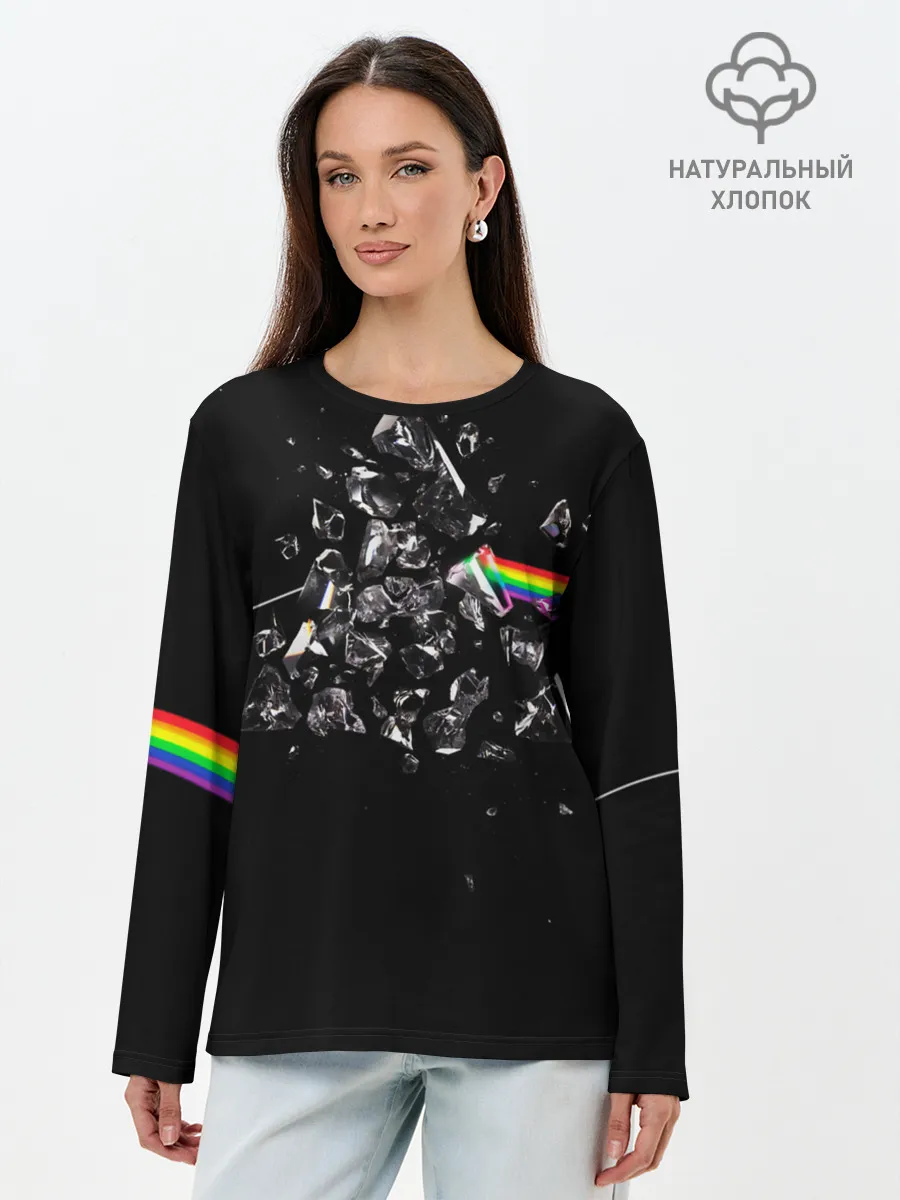 Лонгслив женский. Хлопок / PINK FLOYD