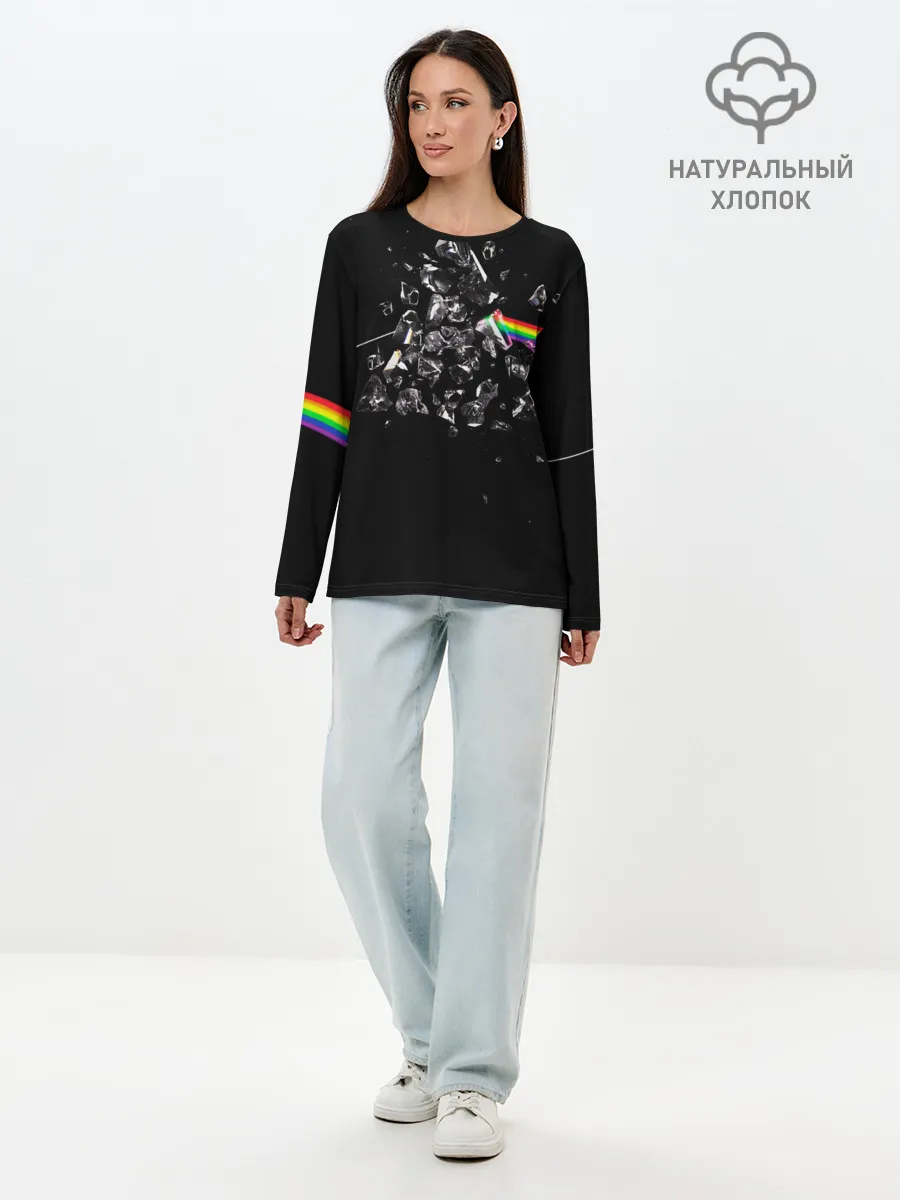 Лонгслив женский. Хлопок / PINK FLOYD