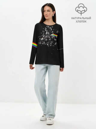 Лонгслив женский. Хлопок / PINK FLOYD