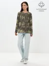 Лонгслив женский. Хлопок / Камуфляж Prym1 Woodlands Camo