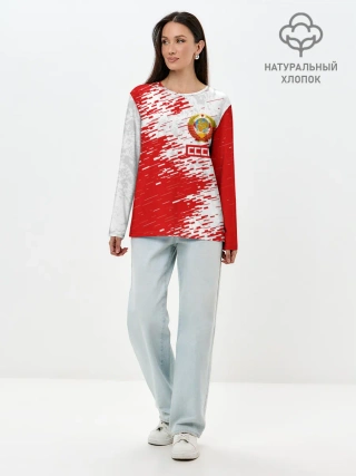 Лонгслив женский. Хлопок / СССР