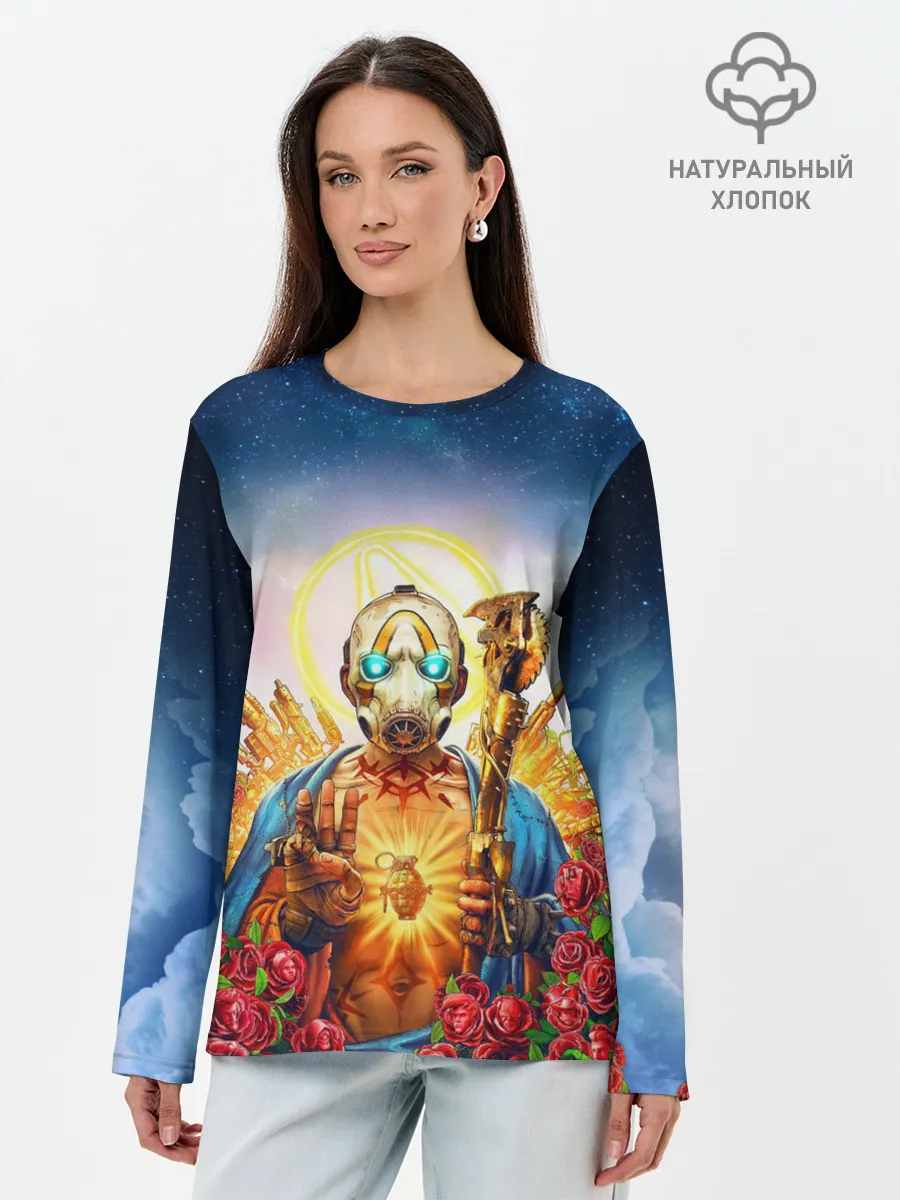 Лонгслив женский. Хлопок / BORDERLANDS 3