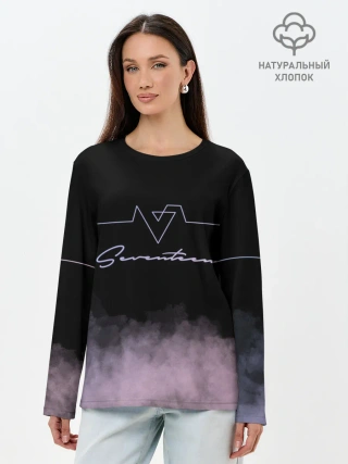 Лонгслив женский. Хлопок / SEVENTEEN