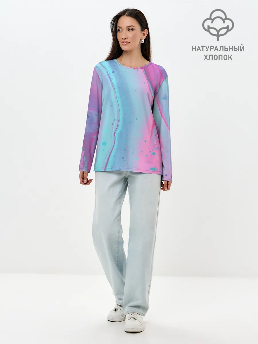 Лонгслив женский. Хлопок / COLORS