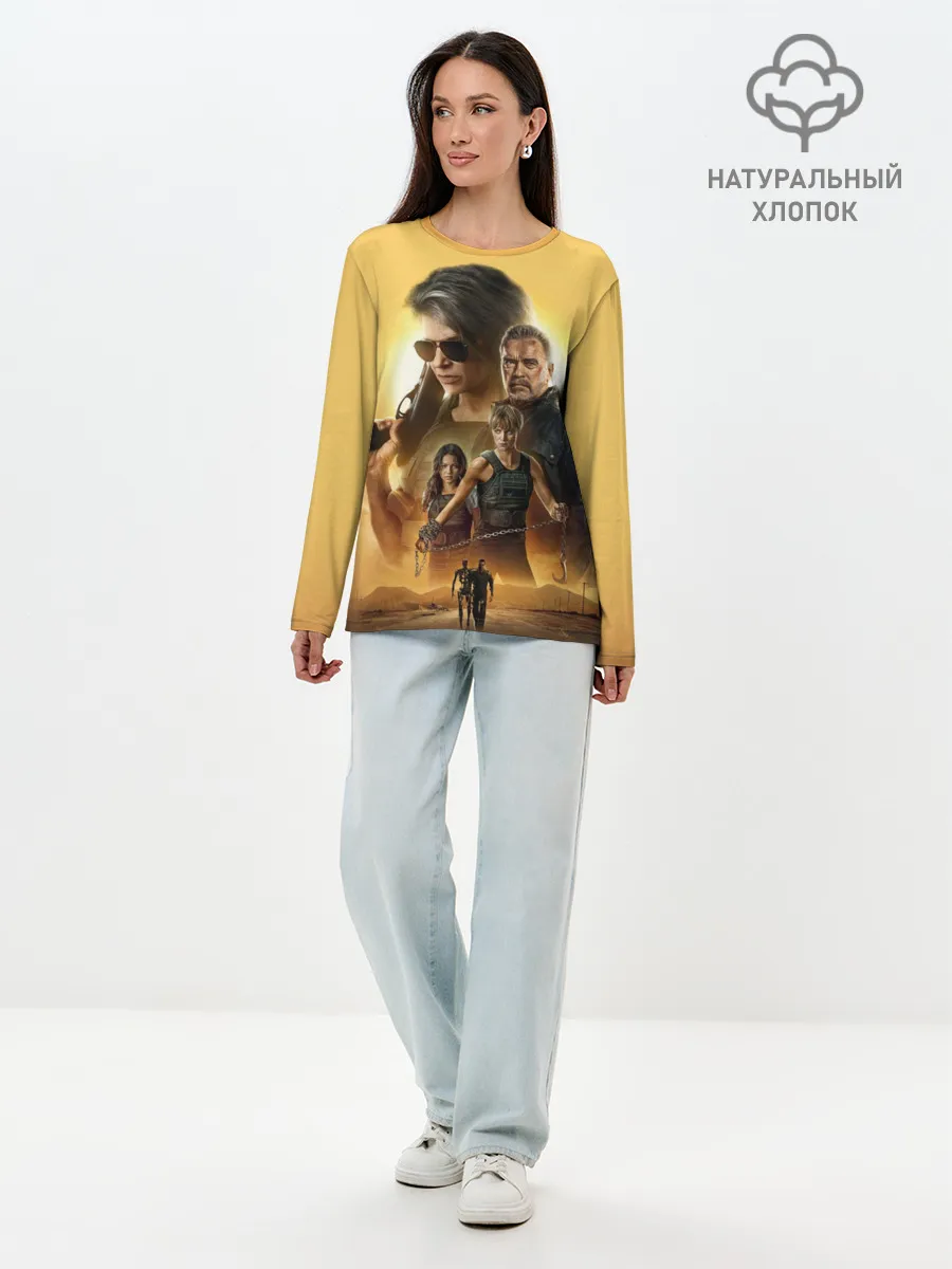 Лонгслив женский. Хлопок / Terminator: Dark Fate
