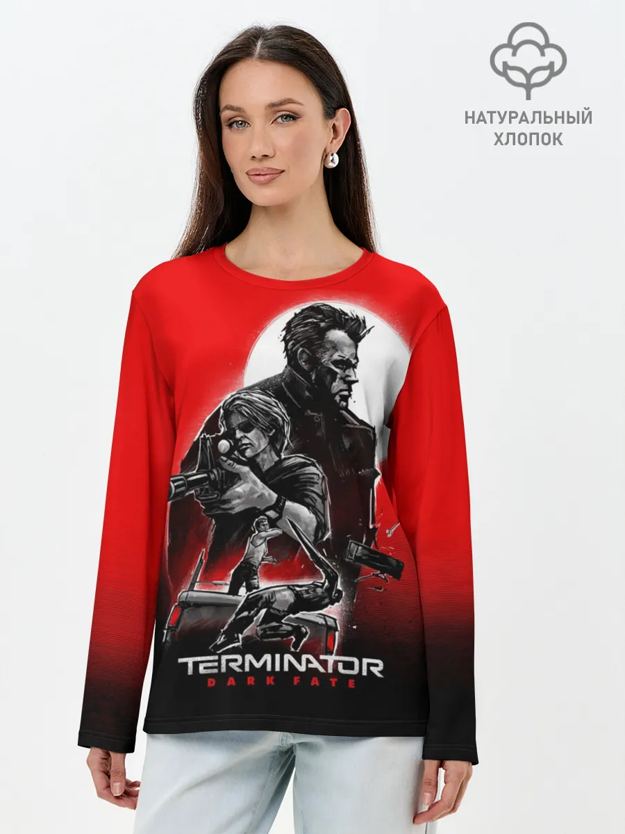 Лонгслив женский. Хлопок / Terminator: Dark Fate