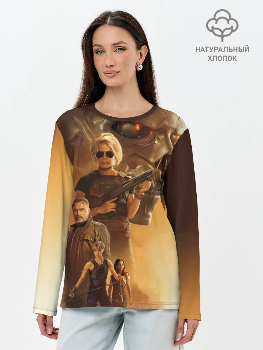 Лонгслив женский. Хлопок / Terminator: Dark Fate