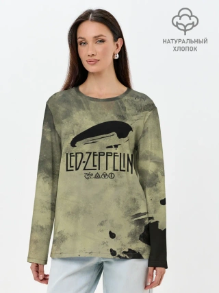 Лонгслив женский. Хлопок / Led Zeppelin