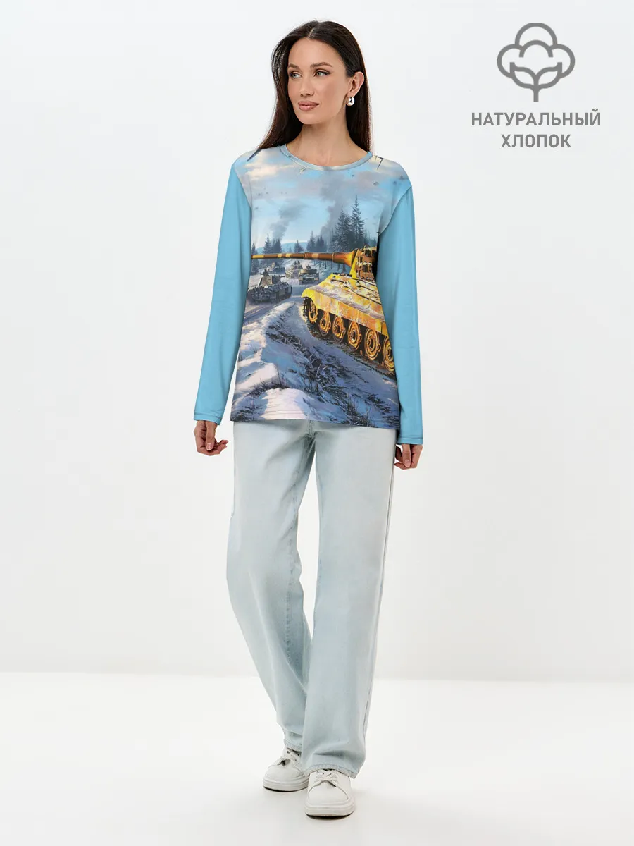 Лонгслив женский. Хлопок / СОВЕТСКИЙ ТАНК