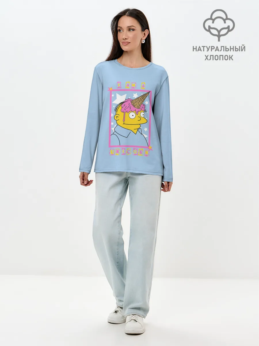 Лонгслив женский. Хлопок / I am a Unicorn