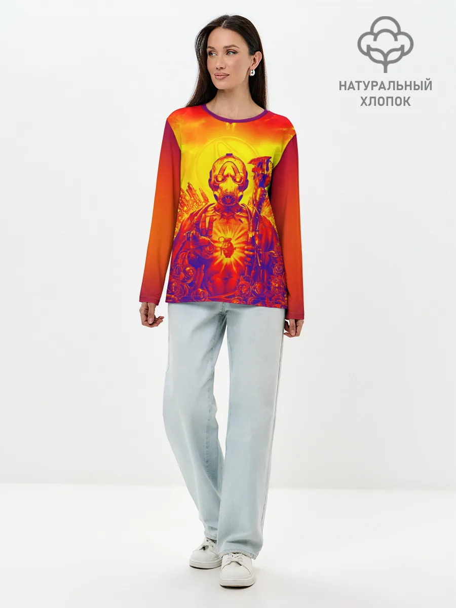 Лонгслив женский. Хлопок / BORDERLANDS 3