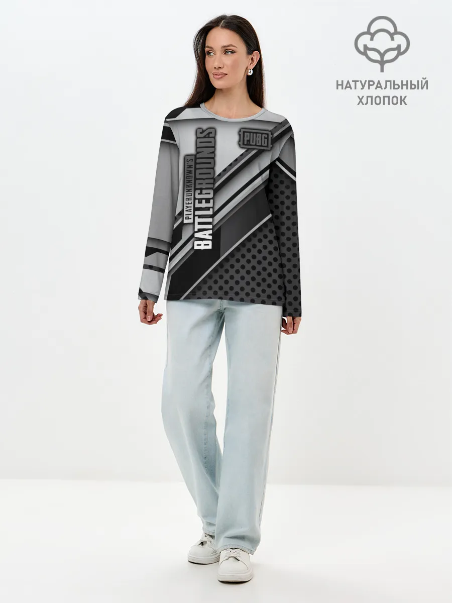 Лонгслив женский. Хлопок / PUBG