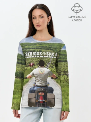 Лонгслив женский. Хлопок / SERIOUS SAM 4: PLANET BADASS