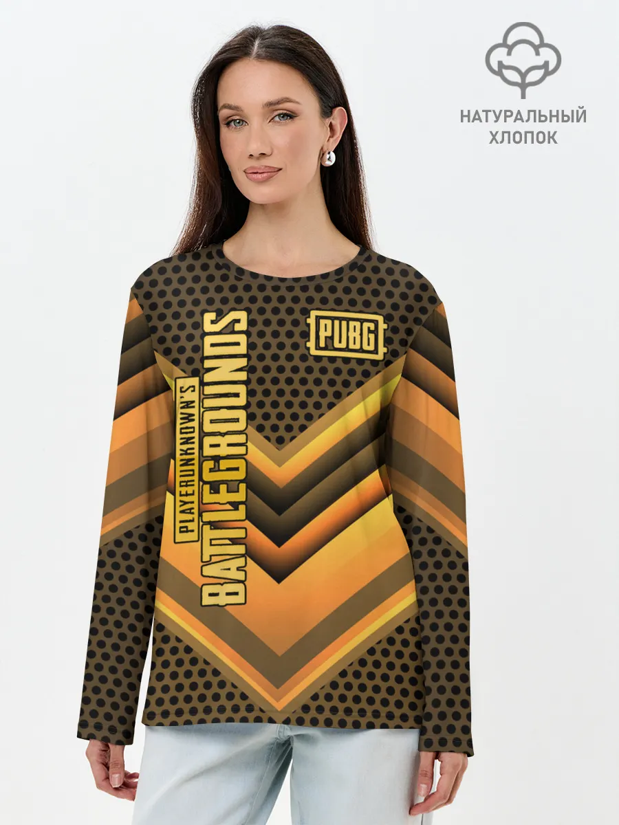 Лонгслив женский. Хлопок / PUBG