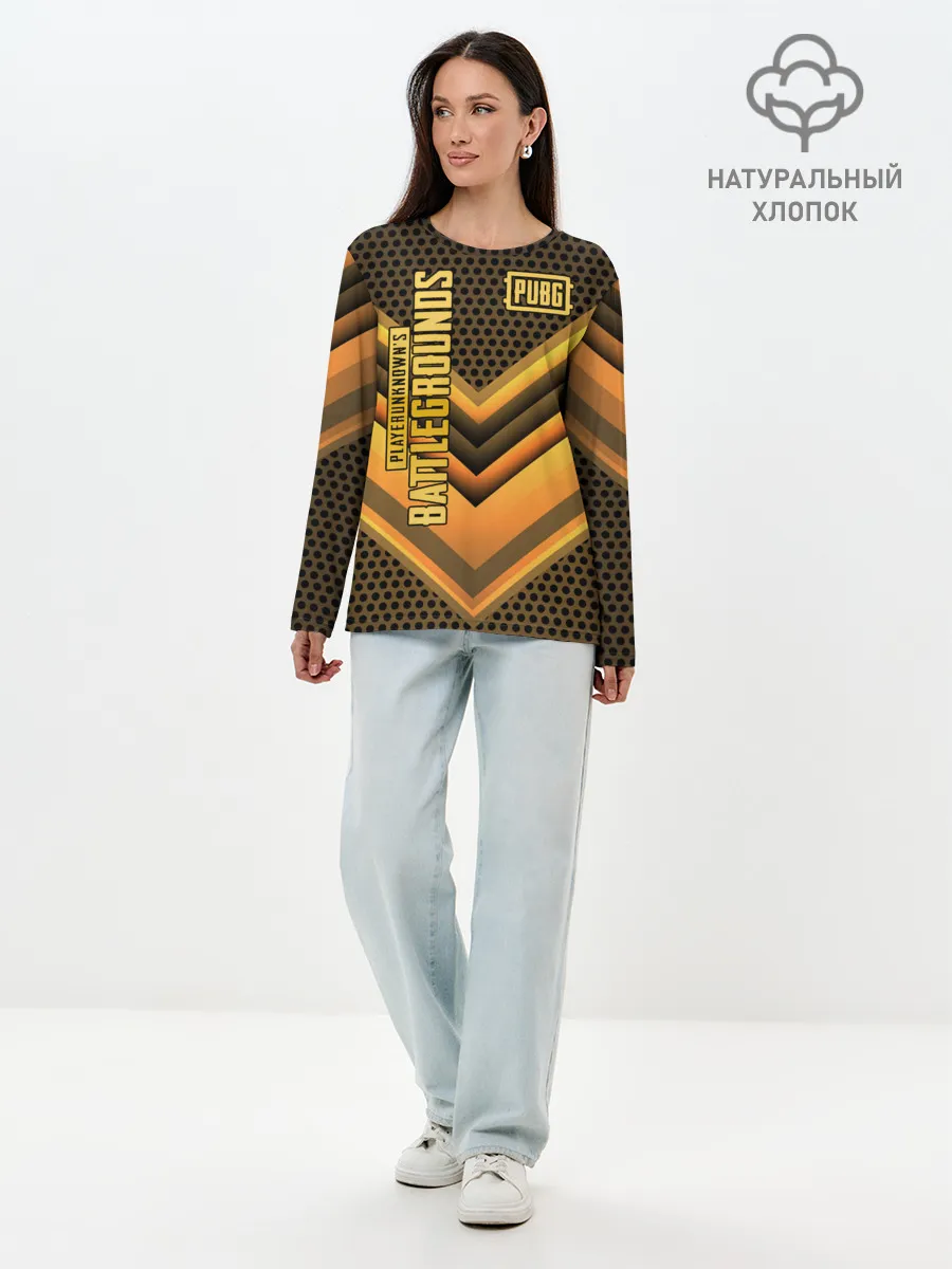 Лонгслив женский. Хлопок / PUBG