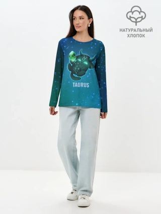 Лонгслив женский. Хлопок / Телец
