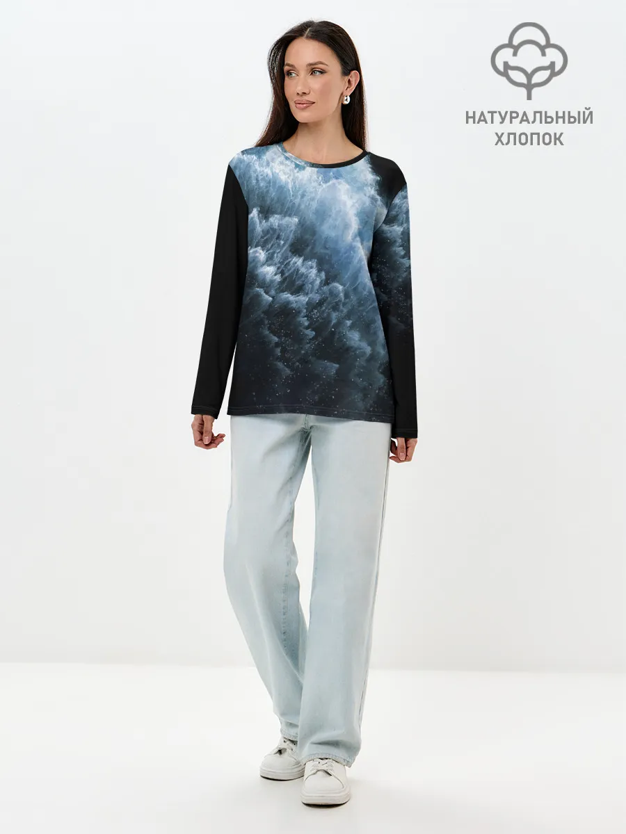 Лонгслив женский. Хлопок / Обои iPhone 11 Pro