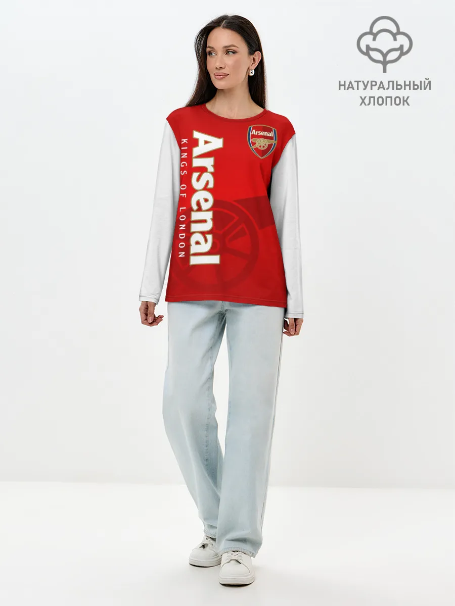 Лонгслив женский. Хлопок / Arsenal