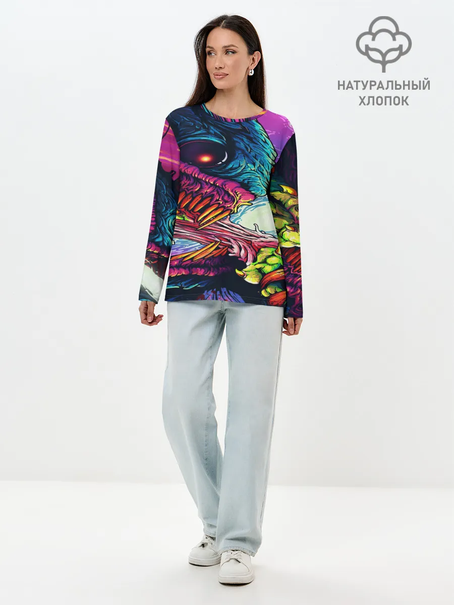 Лонгслив женский. Хлопок / CS GO