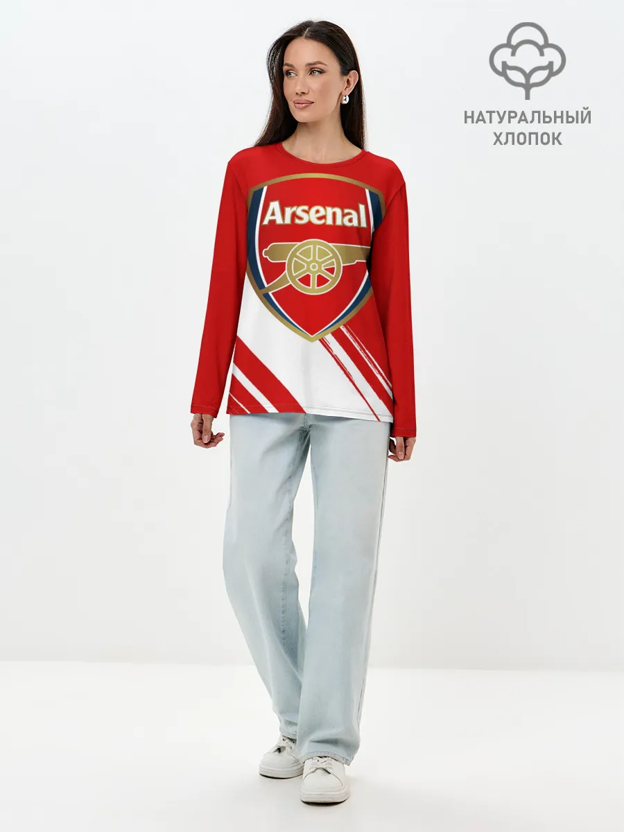 Лонгслив женский. Хлопок / Arsenal