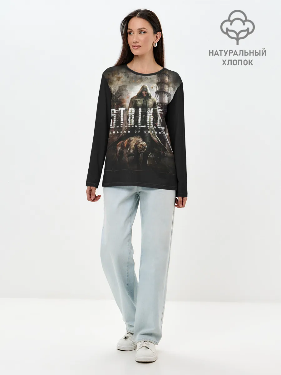 Лонгслив женский. Хлопок / S.T.A.L.K.E.R.