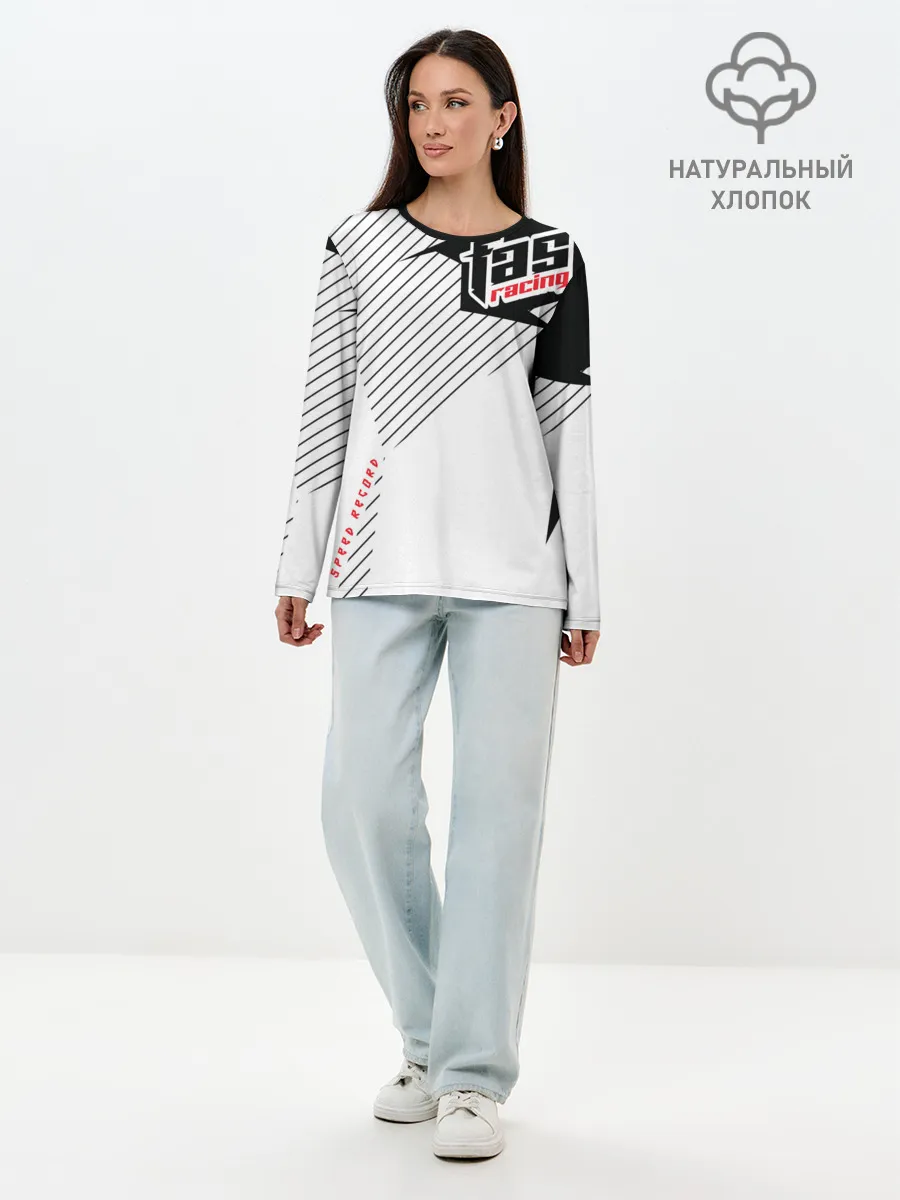 Лонгслив женский. Хлопок / Форма для мотокросса FOX