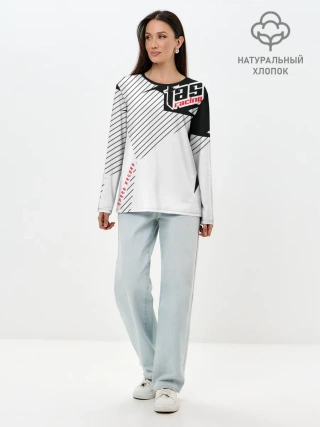 Лонгслив женский. Хлопок / Форма для мотокросса FOX