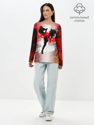 Лонгслив женский. Хлопок / Muay Thai