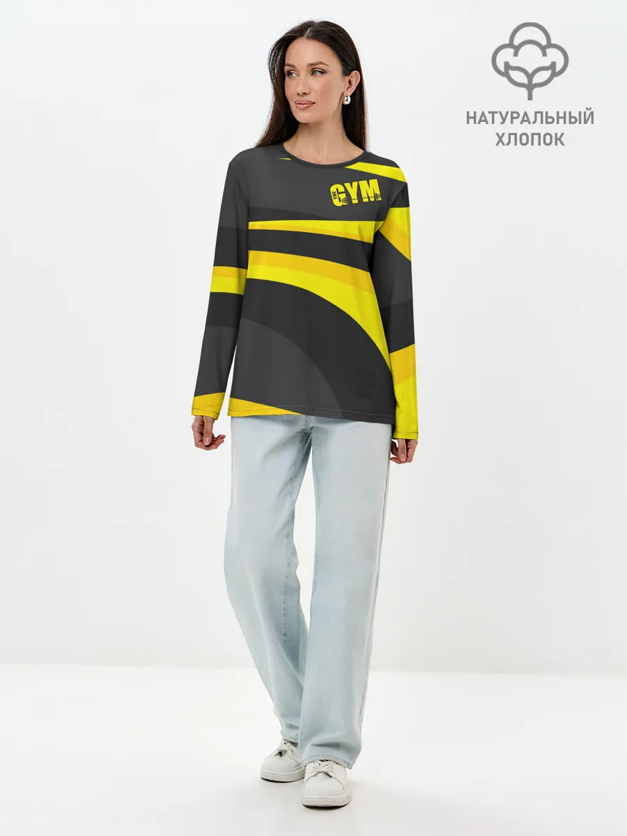 Лонгслив женский. Хлопок / GYM