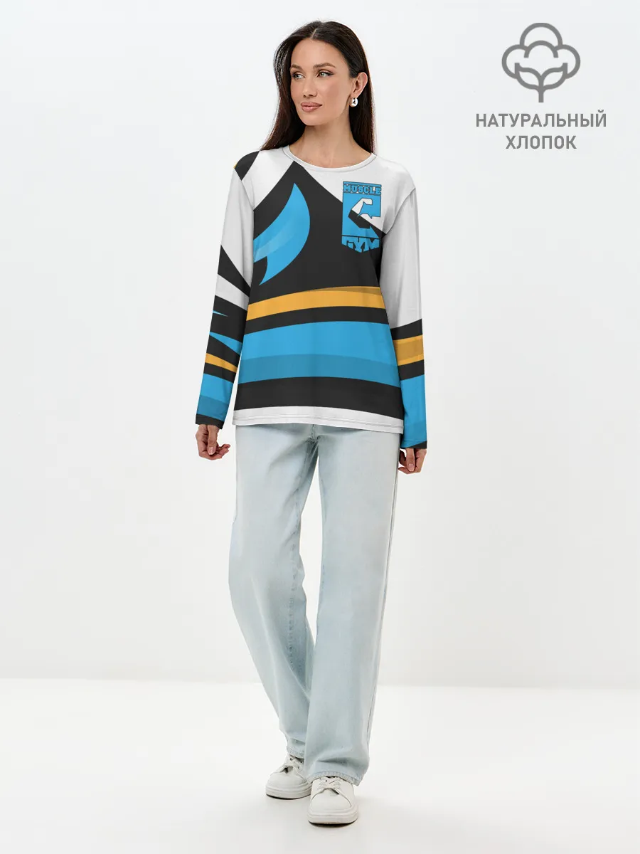 Лонгслив женский. Хлопок / GYM
