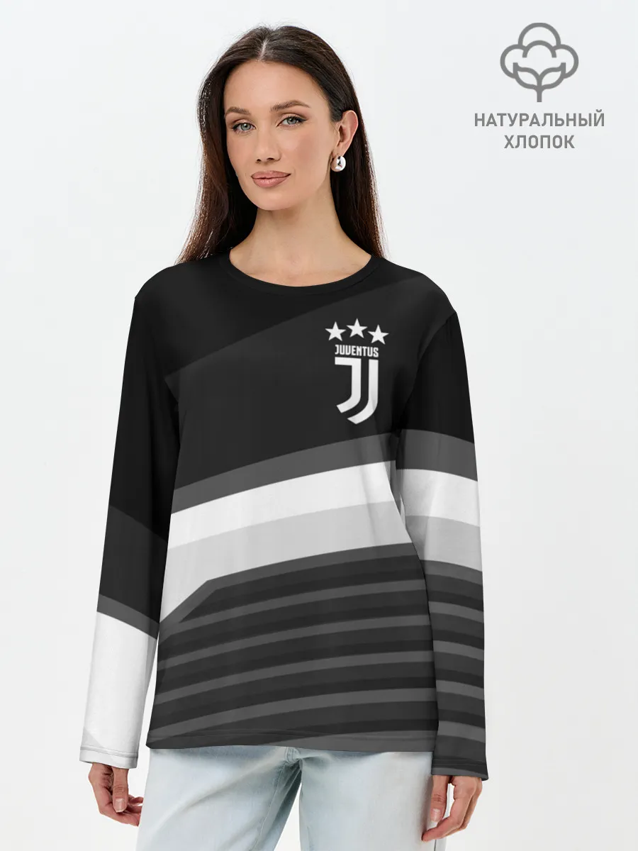 Лонгслив женский. Хлопок / Juventus