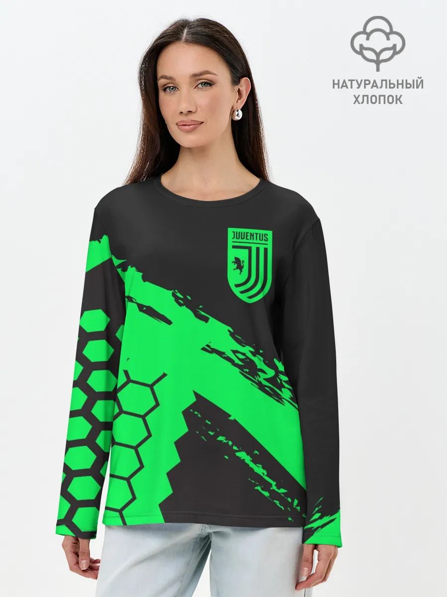 Лонгслив женский. Хлопок / Juventus